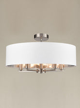 Franklite Windsor 5lt Satin Nickel Ceiling Light